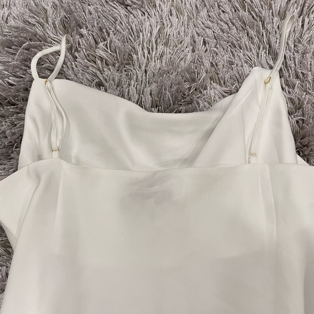 Shonajoy Luxe Bias Cowl Slip Dress Ivory US 10 - Picture 8 of 9
